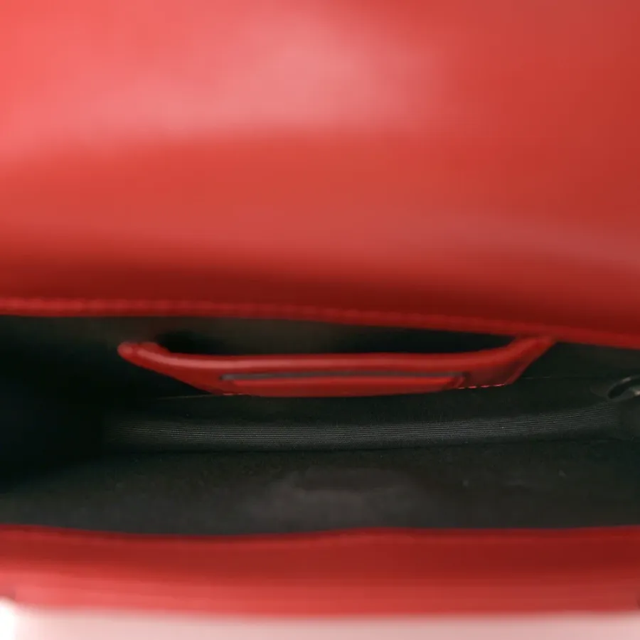 Bvlgari Mini Serpenti Forever Crossbody Bag Red Calfskin Leather Gold Hardware