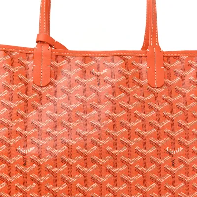 Goyard Saint Louis Tote PM Orange Goyardine Canvas