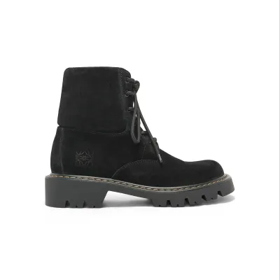 LOEWE Black Suede Sierra boots