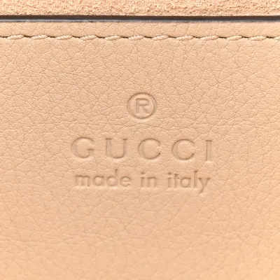 Gucci Small Padlock Chain Shoulder Bag Beige / Mystic White / Oatmeal GG Supreme Monogram Canvas & Textured Dollar Calfskin Leather Gold Hardware