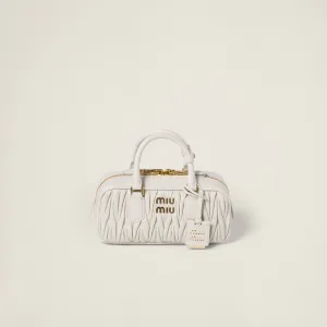 Miu Miu Arcadie matelassé Quilted Lambskin Leather white Top-Handle Bags