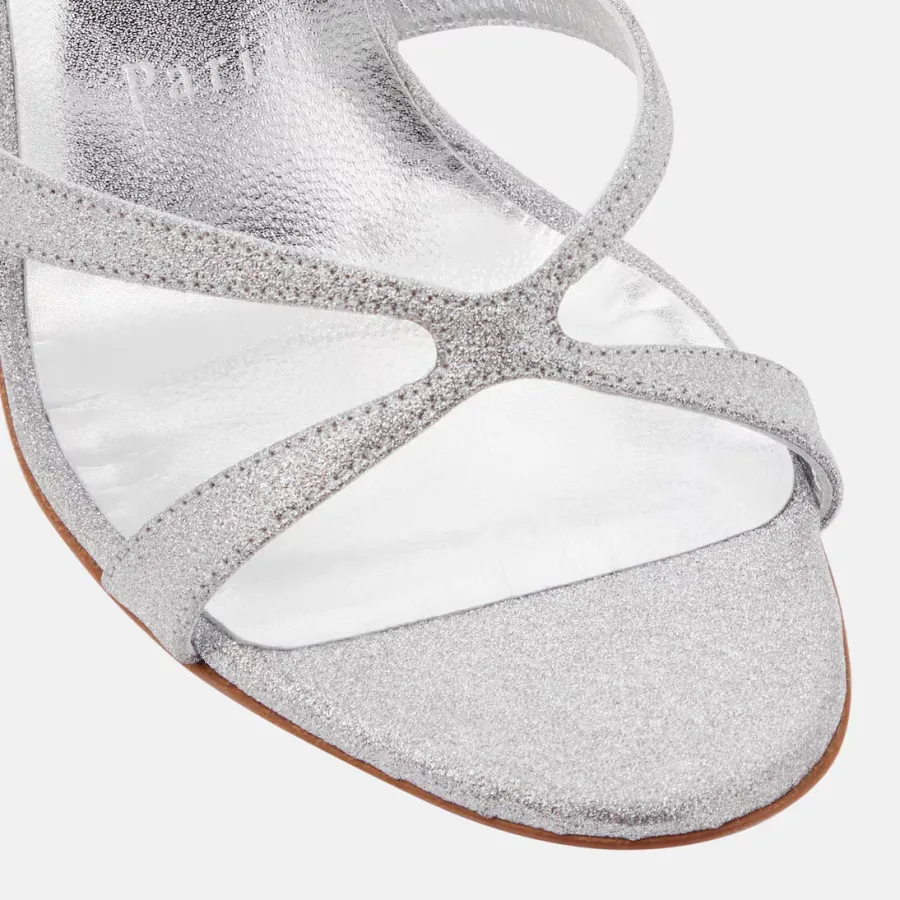 Christian Louboutin Silver stiletto heels and high-heeled sandals