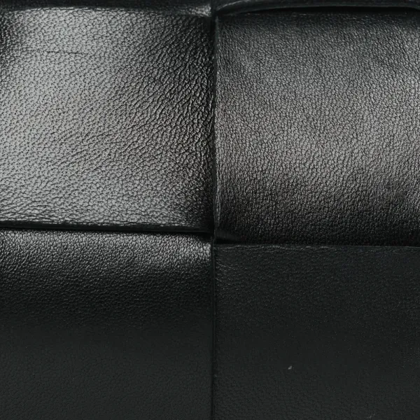 Bottega Veneta Mini Intreccio Cassette Phone Pouch Crossbody Bag Black Lambskin Leather - Image 8