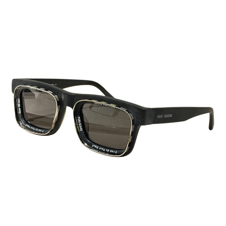 Louis Vuitton square frame glasses yellow/red/blue/green/jasmine/chamoisee/black/camouflage/leopard color Size 50-24 145