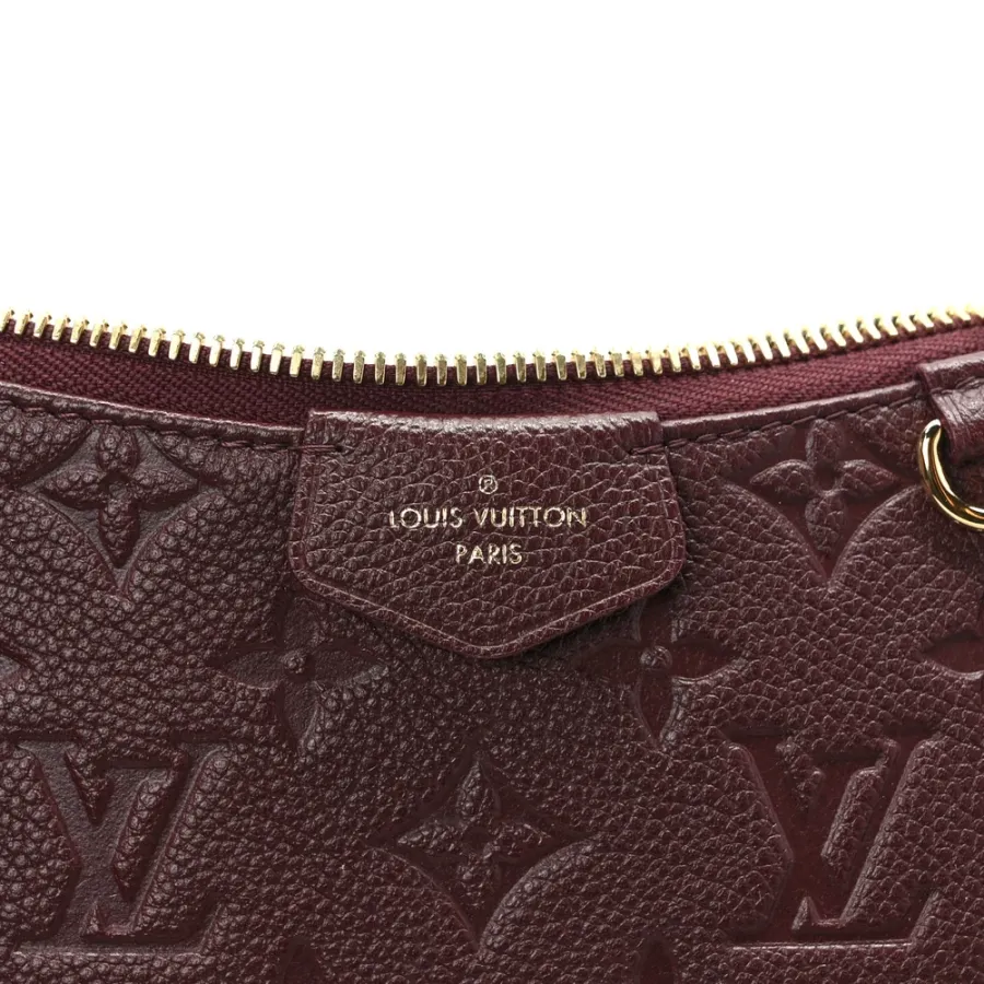 Louis Vuitton Easy Pouch on Strap PM Wine Empreinte Leather