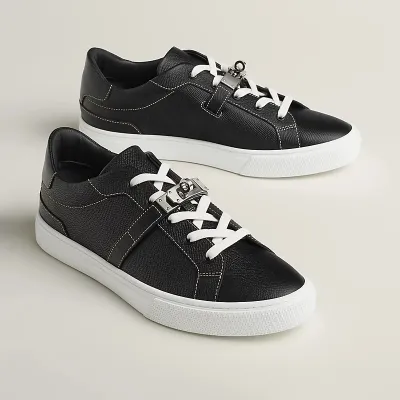 HERMES Day Sneakers Black Sports Shoes