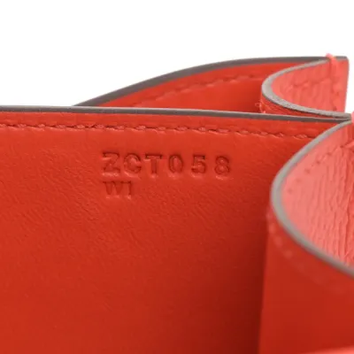 Hermès Enamel Constance 18 Capucine/Sanguine Epsom Leather Palladium Hardware