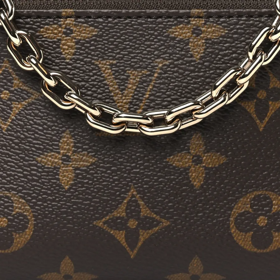 Louis Vuitton Bloom Pouch PM Rose Jasmine Monogram Canvas Silver Hardware