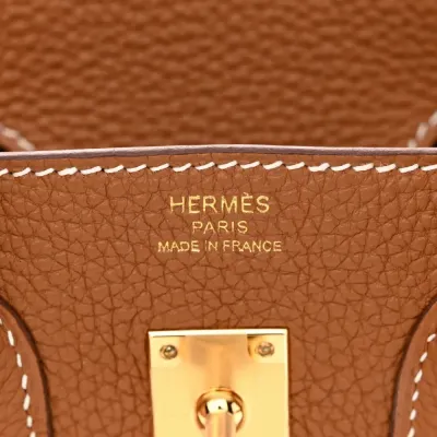 Hermès Birkin 25 Brown Togo Leather Gold Hardware