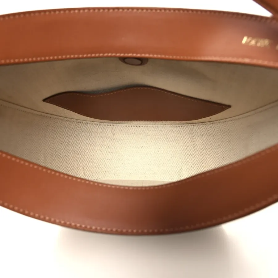 Loewe Luna Bag Medium Tan Pecan Jacquard Anagram Calfskin Leather