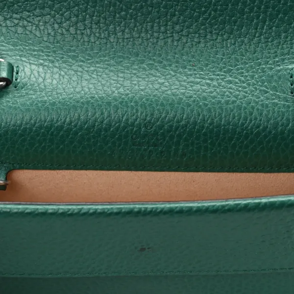 Gucci Mini Super Dionysus Shoulder Bag Emerald Dollar Calfskin Leather & Crystal Mixed Metal Hardware - Image 2