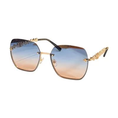 Louis Vuitton square frame glasses eggplant/red/green orange/blue orange color Size 57口16-145