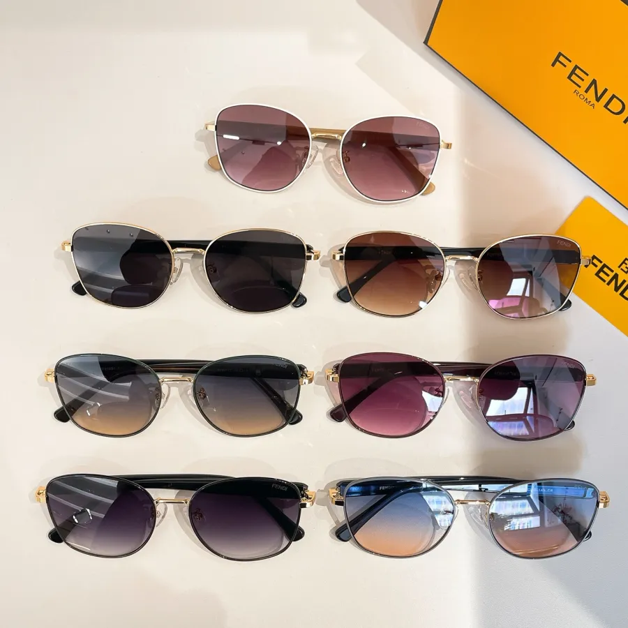 Fendi Butterfly glasses black gold/grey black/green black/eggplant/white/purple/brown color Size 55口19-145