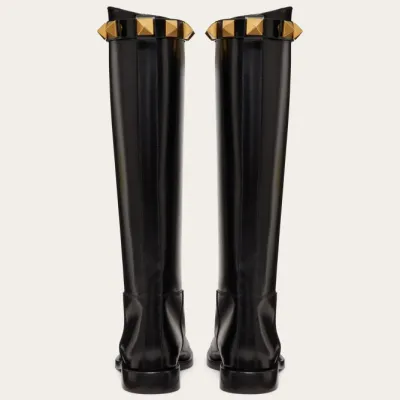 VALENTINO ROMAN Calf leather boots (1.5 cm high heel)