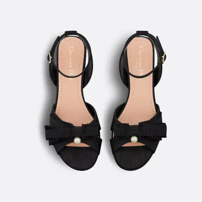 Dior black high-heeled sandals