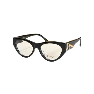 Fendi Cat Eye glasses silver/gold/black silver/black gold/leopard/brown leopard/rust/eggplant color Size 55口19-140