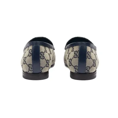 Gucci grey print print loafers