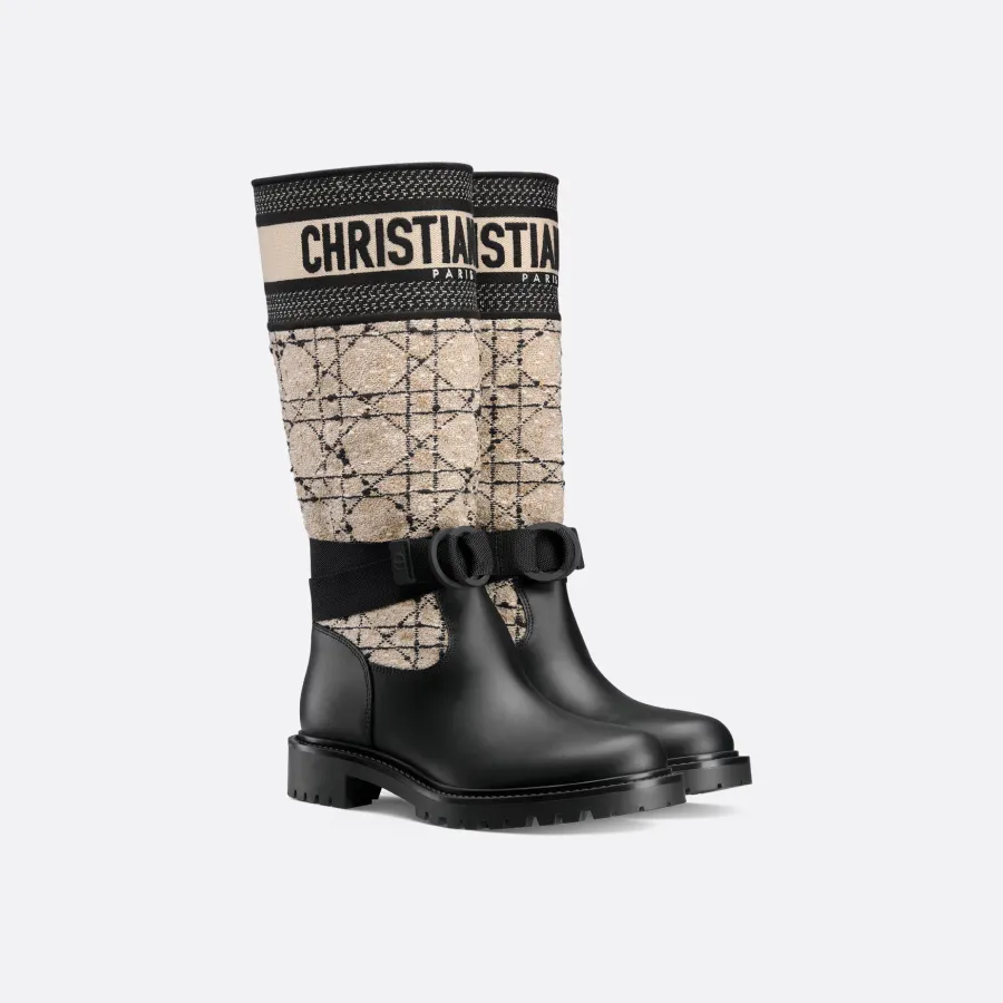Dior black long boots