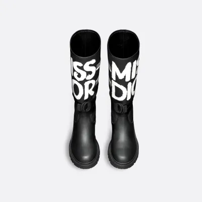 Dior black long boots