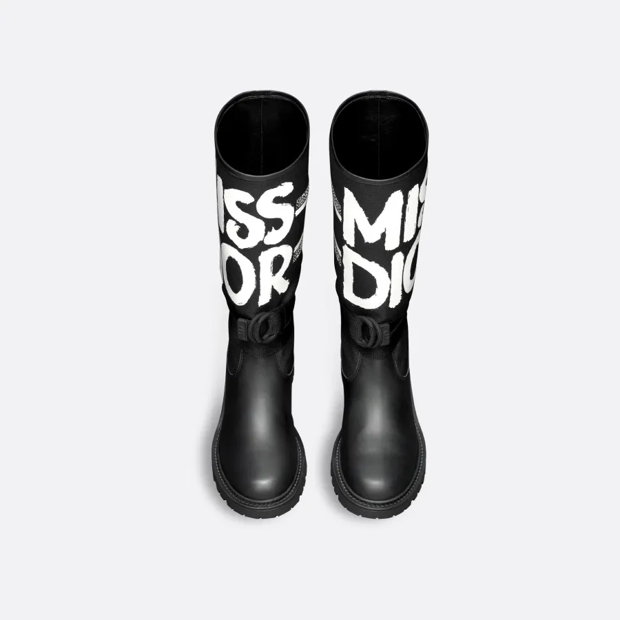 Dior black long boots