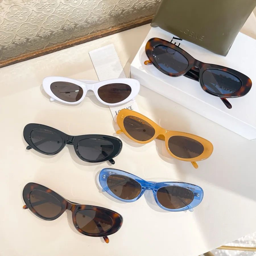 Loewe glasses orange/blue/white/black/leopard brown/leopard blue color Size 58口13-140