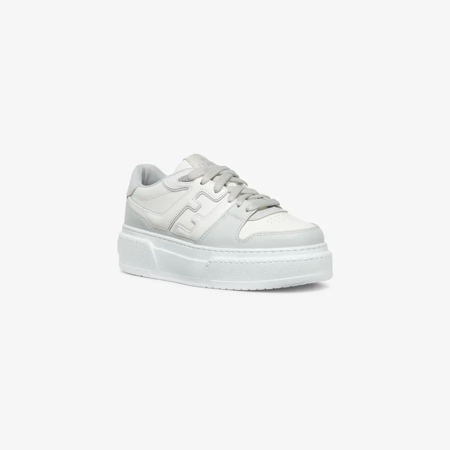 FENDI Grey leather platform shoes with low top Sneakers