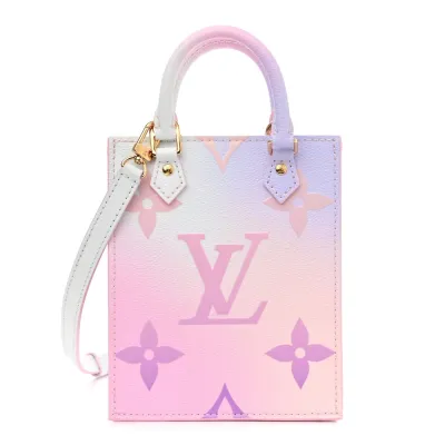Louis Vuitton Spring in the City Petit Sac Plat PM Sunrise Pastel Giant Monogram Canvas