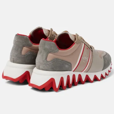 Christian Louboutin Suede trimmed sneakers