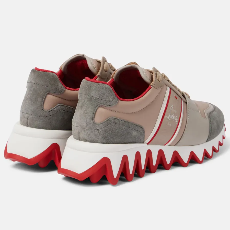 Christian Louboutin Suede trimmed sneakers