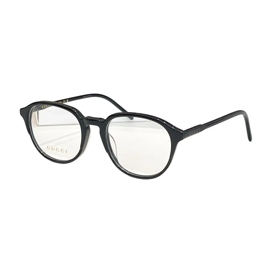 Gucci Boston frame glasses black silver/grey/black/leopard color transparent lens Size 55口18-145