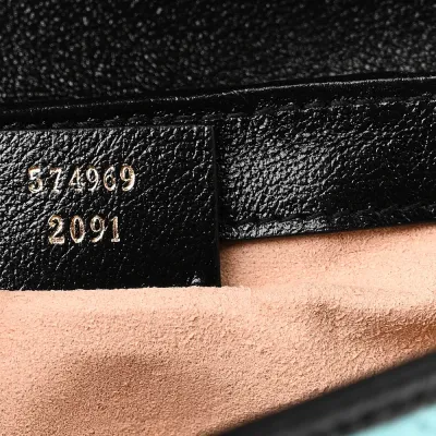 Gucci Mini Diagonal Super Torchon GG Marmont Shoulder Bag Azalea Multicolor Enamel Calfskin Matelassé Leather Gold Hardware