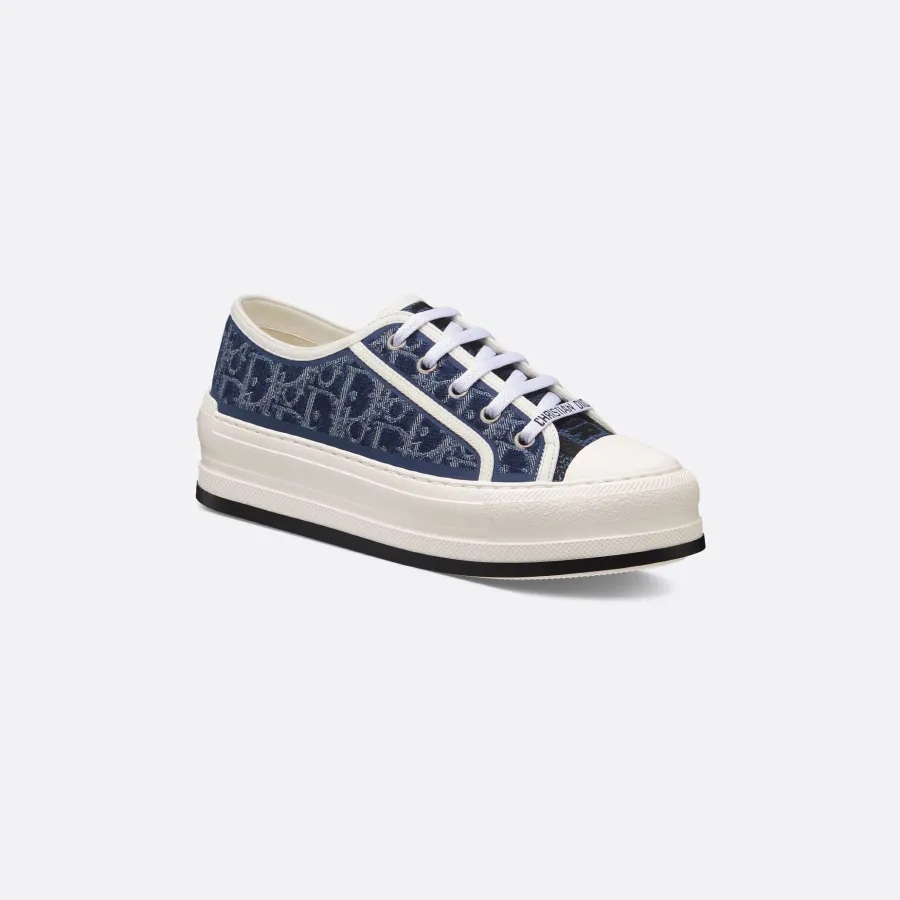 Dior thick sole blue print sneakers