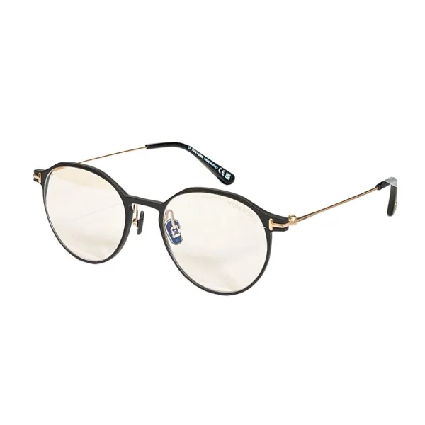 Tom Ford Boston frame glasses black/grey/gold color Size 52口19-145