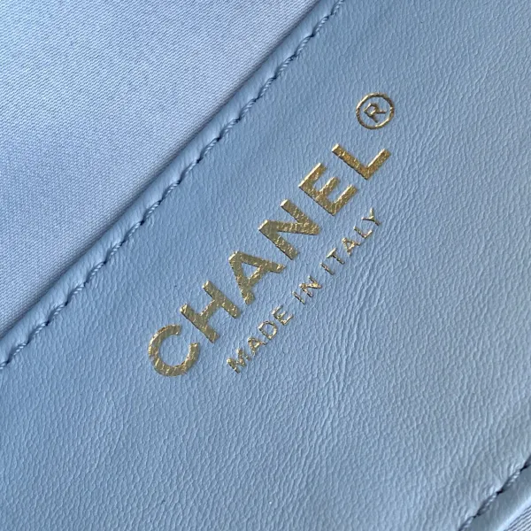 Chanel Denim blue/purple Abrasive Sand Leather Shoulder Bags - Image 10