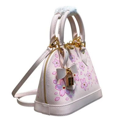 Louis Vuitton x Murakami Takashi Alma BB Pink Cowhide Leather Gold Hardware