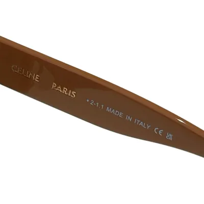 Celine square frame glasses brown/ivory/leopard/black/grey color Size 58口21-125