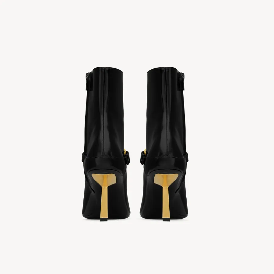 Yves Saint Laurent Mirror leather ankle boots