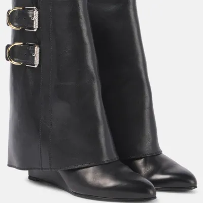 GIVENCHY Black high heel ankle boots