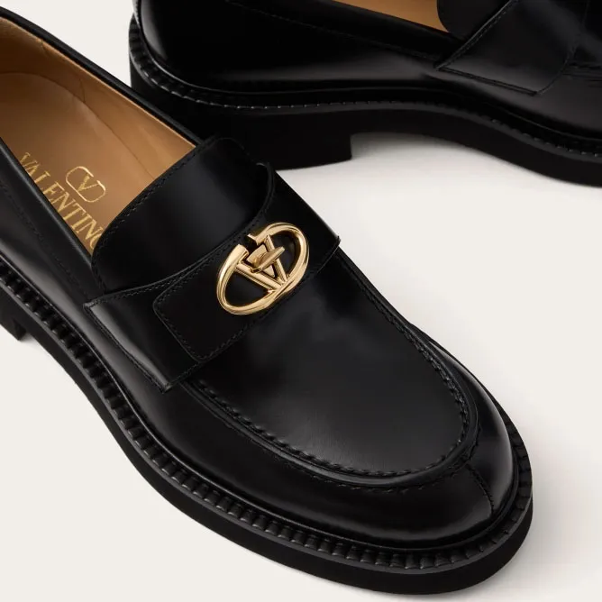 VALENTINO Calf leather loafers