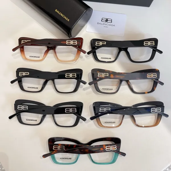 Balenciaga glasses black brown/leopard/leopard cyan/black silver/black gold/gradient brown color Size 55口20-135 - Image 8