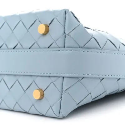 Bottega Veneta Mini Intrecciato Wallace Ice Nappa Calfskin Leather