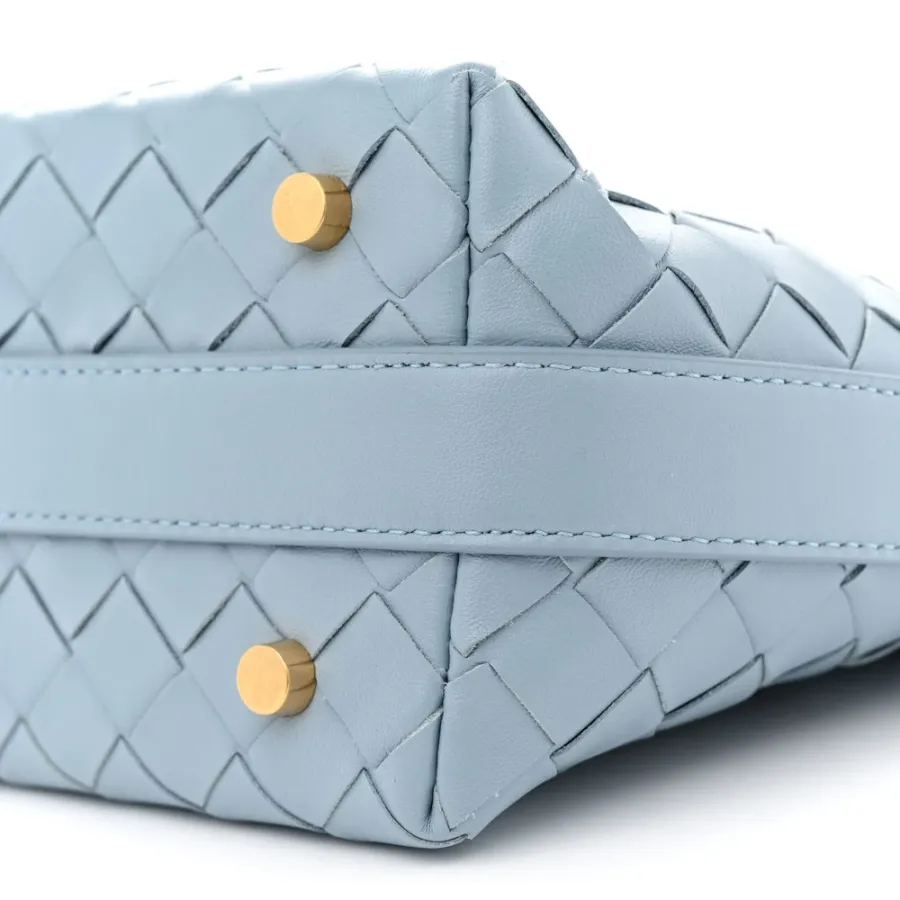 Bottega Veneta Mini Intrecciato Wallace Ice Nappa Calfskin Leather