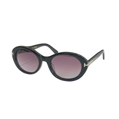 Tom Ford Oval glasses white/black/leopard brown/eggplant tawny/eggplant black/black red color Size 54口21-140