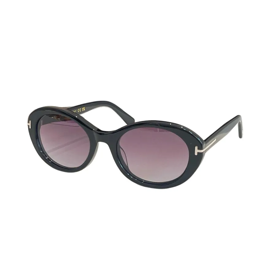 Tom Ford Oval glasses white/black/leopard brown/eggplant tawny/eggplant black/black red color Size 54口21-140