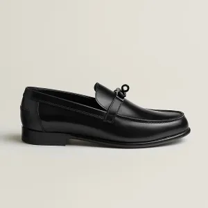 HERMES Destin Black Loafers