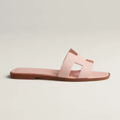 HERMES Oran pink Slippers