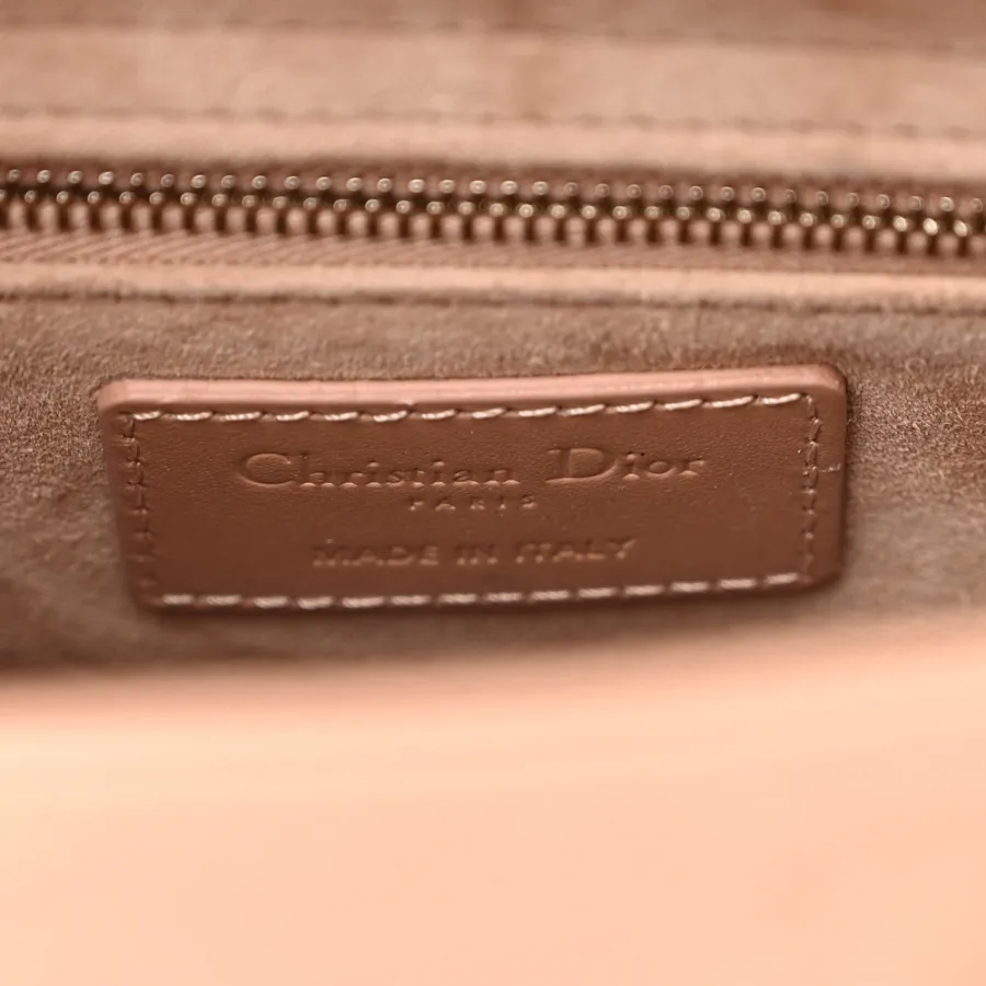 Dior Small My ABCDior Lady Dior Rose Des Vents Diamond Cannage Calfskin Leather Incognito Hardware