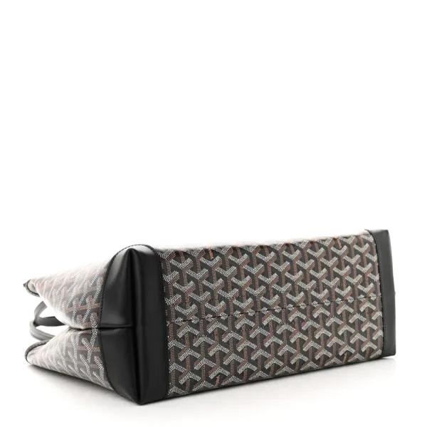 Goyard Bellechasse Biaude Tote MM Black Goyardine Canvas - Image 6