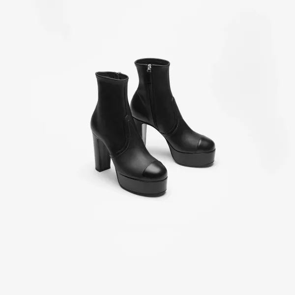 Chanel  ankle boots  Black elastic lambskin - Image 2