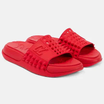 Christian Louboutin Red platform slippers sandals